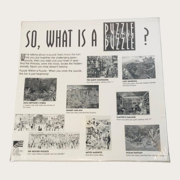 Movie Madness Jigsaw Puzzle By Gil Eisner 550+ Pieces New Sealed - Picture 3 of 5